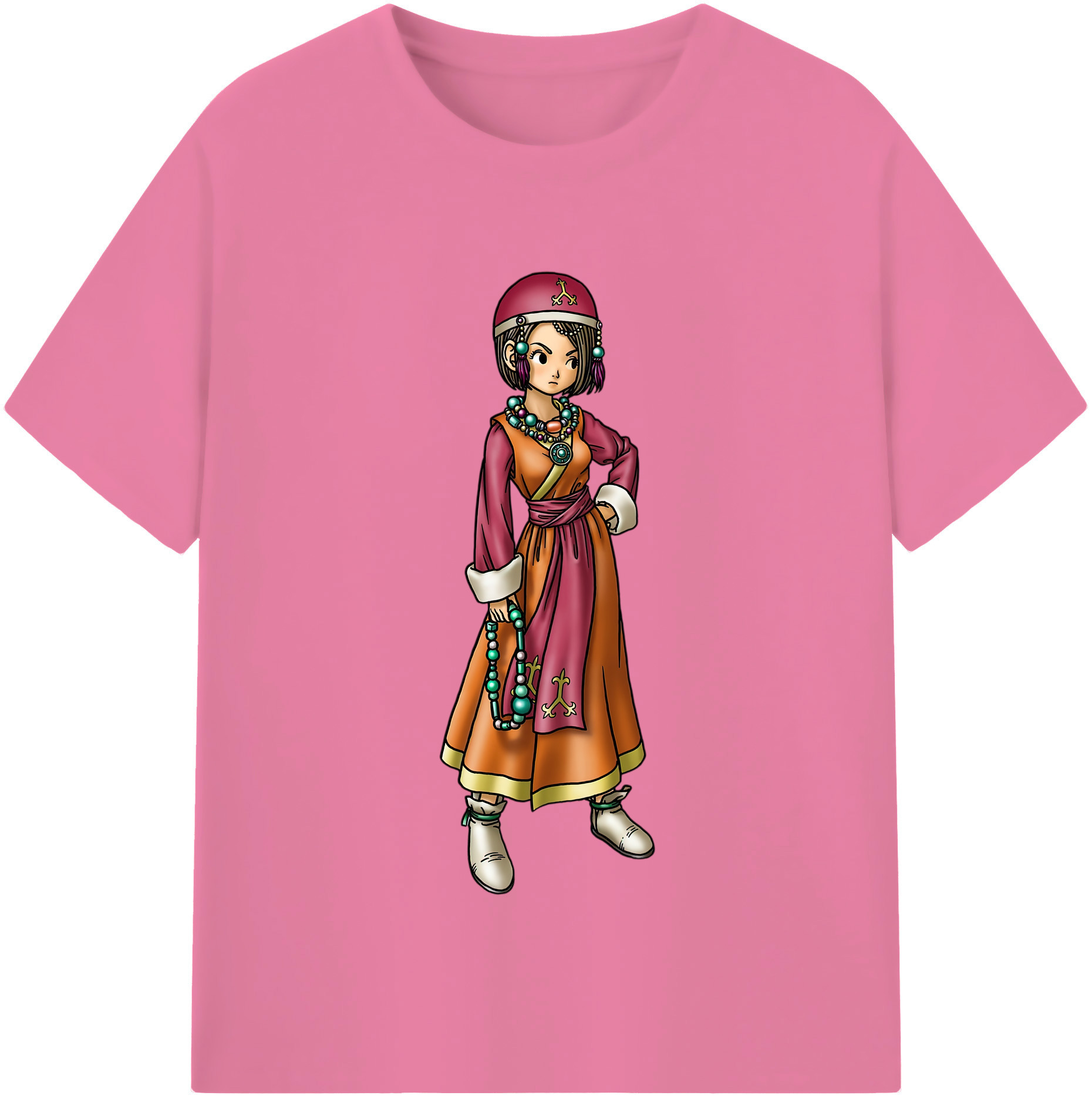 （画像用） ドラゴンクエスト Doragon Kuesuto Dragon Quest 綿100％半袖Tシャツ（フロントプリント）